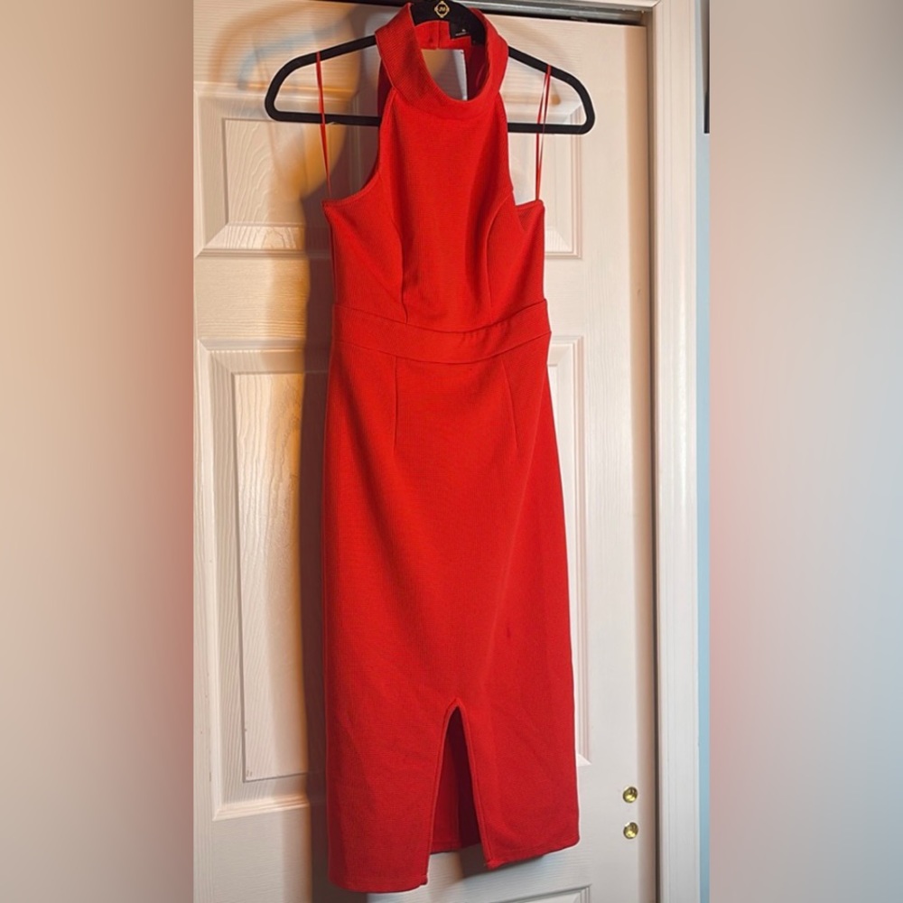 Lulus open back Red dress size Large
